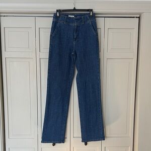 Pilcro Dark Blue Flare Jeans